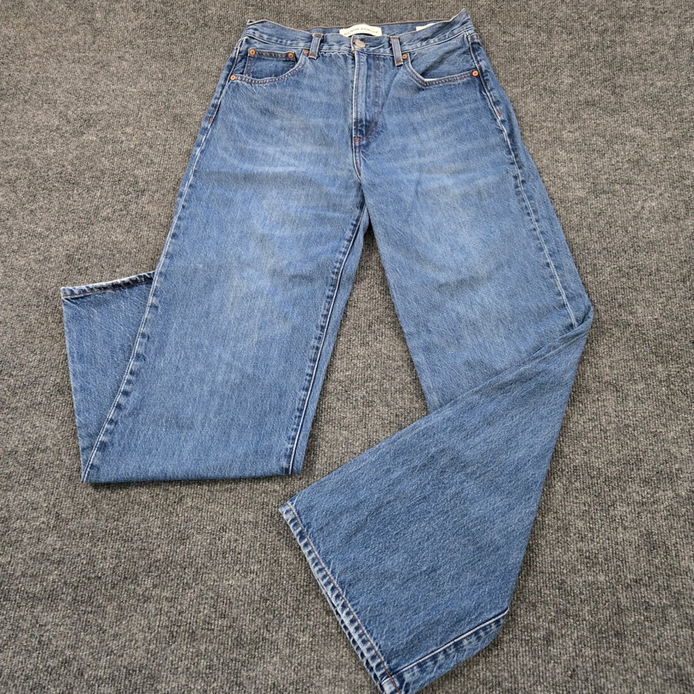 Aritzia Denim Forum 'The Farrah' High-Rise Wide Leg Classic Wash Jeans 27 Indie